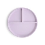 mushie Silicone Suction Plate | BPA-Free Non-Slip Design (Soft Lilac)
