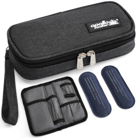 apollo walker Insulin Cooler Travel Case Diabetic Medication Cooler with Ice Packs and Insulation Liner insulin cooler travel case tsa approved