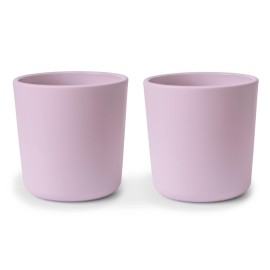 mushie Dinnerware Cups For Kids | Made in Denmark, Set of 2 (Soft Lilac)