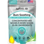 Sitz Bath for Hemorrhoids Soothing 20-in-1 Salts Mix + E Oils, 15 Soaks Concentrate for Toilet Seat Basin - Comfort Relief, Made in USA with Premium Natural Ingredients Including Aloe & Epsom Salts