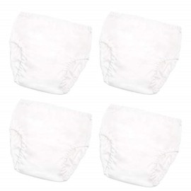 Joyo roy Plastic Underwear for Potty Training Toddler White Diaper Covers for Girls 4Pcs Rubber Underwear for Potty Training for Boys Plastic Rubber Pants for Toddlers Waterproof Swim Diaper Cover 2T