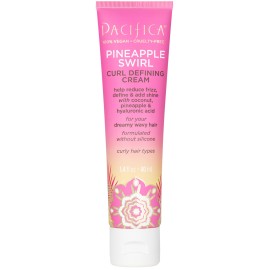 Pacifica Beauty Curl Cream for Curly Hair - Pineapple Swirl Curl Defining Cream - Hair Styling Product for Curly, Wavy, Coily & Curly Hair 1.4 FZ