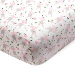 HonestBaby Unisex-Baby Fitted Crib Sheets Set Standard Mattress, 100% Organic Cotton Baby Boys, Girls, Neutral, 1 Pack - Light Gray Heather, One Size