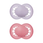 MAM Original Matte Baby Pacifiers, Binky for 16+ Months, BPA-Free Silicone Nipple, Easy to Clean, Best for Breastfed Babies, Developed with Medical Experts, 2 Count Binkies with Sterilizer Case