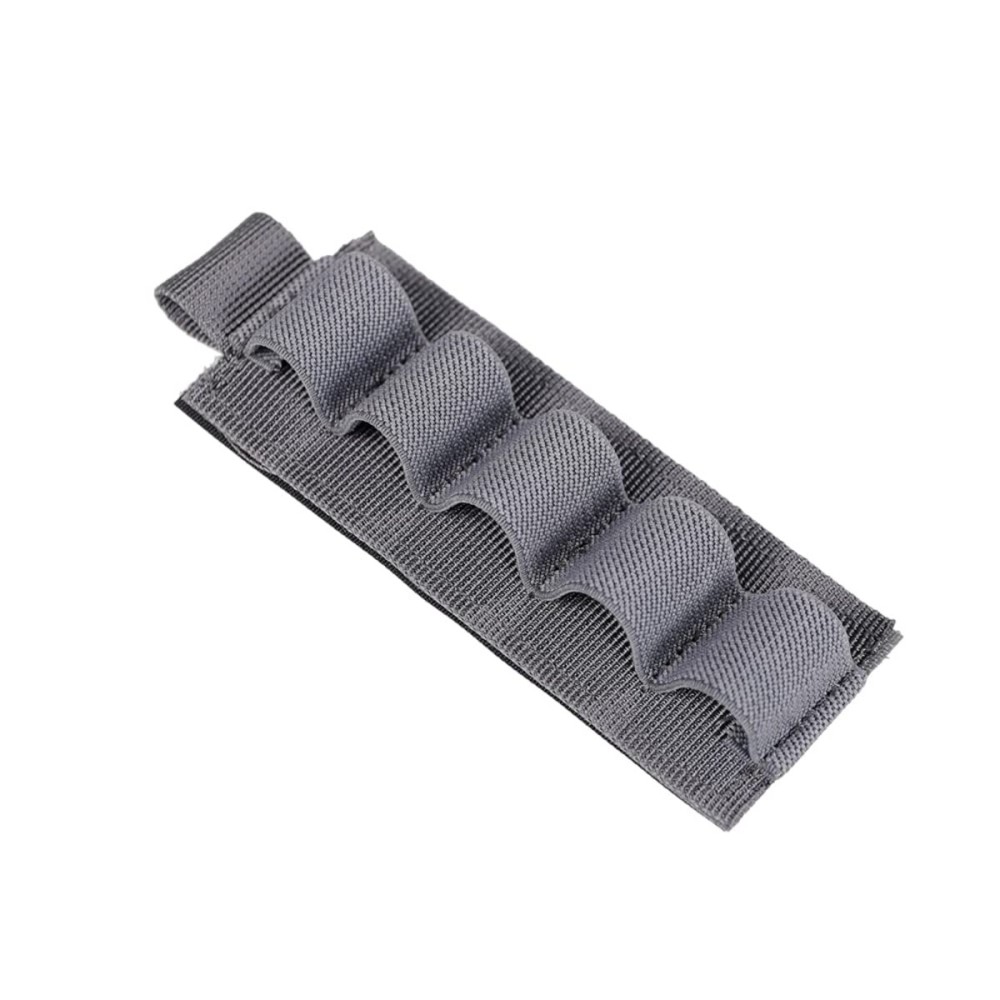 EXCELLENT ELITE SPANKER Tactical Nylon 12 Gauge Shotgun Bullet Shell Holder for Rifles (Grey)
