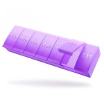 Large Pill Organizer Weekly, Barhon Vitamin Case Box Large Capacity Compartments, 7 Day Pill Containers for Medicine Supplements Fish Oil