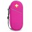 SITHON EpiPen Medical Carrying Case Insulated, Travel Medication Organizer Bag Emergency Medical Pouch Holds 2 EpiPens, Asthma Inhaler, Anti-Histamine, Auvi-Q, Allergy Medicine Essentials, Magenta