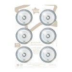 Tommee Tippee Natural Start Baby Bottle Nipples, Breast-Like for A Natural Latch, Anti-Colic Valve, Soft Silicone, Fast Flow, 6+ Months, Pack of 6