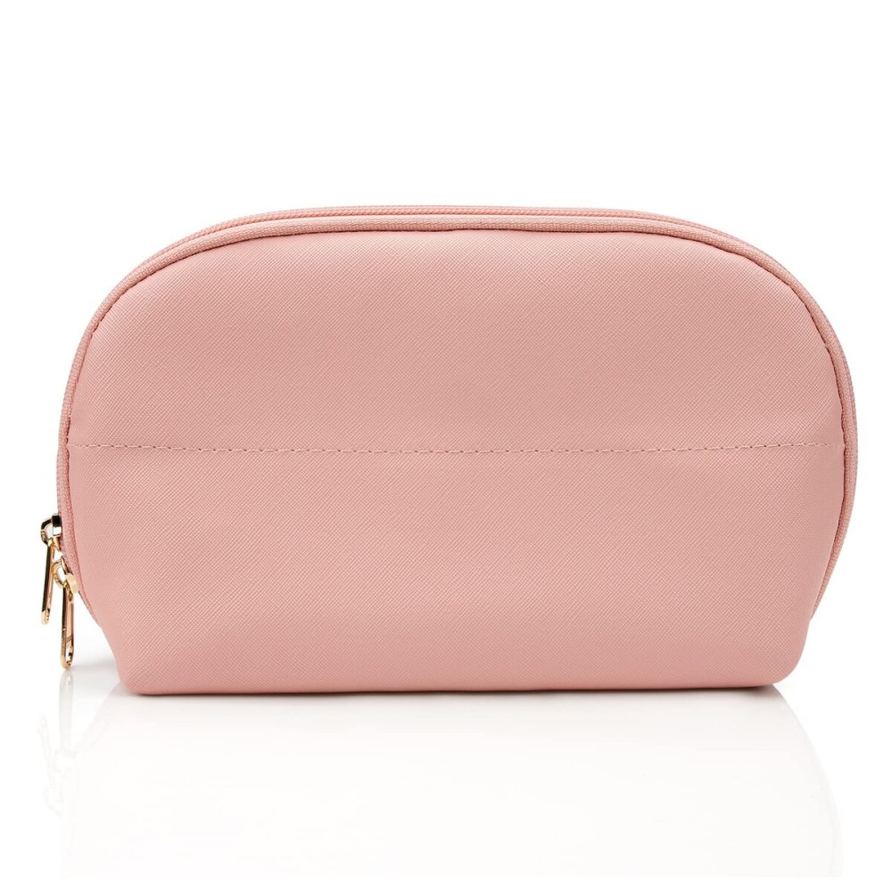 Ethereal Large Cosmetic Pouch, Lightweight Makeup Bag for Purse, Travel Zipper Pouch, Makeup Accessories Organizer, Pink