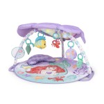 Bright Starts Disney Baby The Little Mermaid Twinkle Trove Light-Up Musical Baby Activity Gym with Tummy Time Pillow, Newborn+