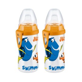 NUK Finding Dory Active Cup 10oz, 2 Count (Pack of 1) - BPA Free, Spill Proof Sippy Cup