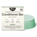 The Earthling Co. Conditioner Bar - Promote Hair Growth, Strengthen & Moisturize All Hair Types - Paraben & Sulfate Free formula with Natural Ingredients for Dry Hair (Simple Fresh, 1.8 oz)