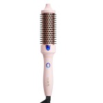 K&K 1.5 Inch Ceramic Tourmaline Ionic Curling Brush Volumizer - Hot Brush Creates Root Volume & Loose Curls, Volume Curls, Hair Styling Tool