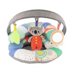 Infantino 3-in-1 Tummy Time & Seated Support & Mini Gym, Baby Floor Seat for Tummy Time & Early Sitting, Soft, Supportive, Engaging Toys, Koala