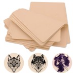 Blank Tattoo Skin Practice - Rayyl 5Pieces Tattoo Practice Skin Soft Silicone Double Sides 7.4x5.6 Thin Tattoo Eyebrow Practice Skin for Tattoo Beginner & Experienced Tattoo Artist