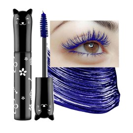 Blue Mascara For Eyelashes Waterproof Voluminous Natural Hypoallergenic Colored Best Benefit Volumizing Lengthening Curling Defining Washable Blue eyeliner Lashes Eyelashes Mascara Navy