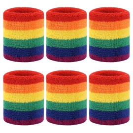 BEACE Sweatbands Sports Wristband for Men & Women - Moisture Wicking Athletic Cotton Terry Cloth Sweatband for Tennis, Basketball, Running, Gym, Working Out