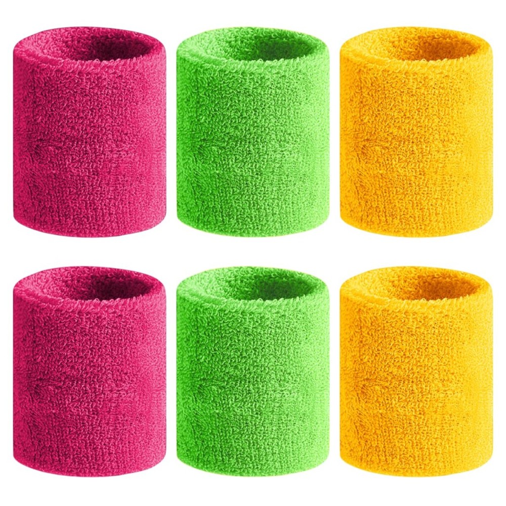 BEACE Sweatbands Sports Wristband for Men & Women - Moisture Wicking Athletic Cotton Terry Cloth Sweatband for Tennis, Basketball, Running, Gym, Working Out