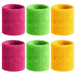 BEACE Sweatbands Sports Wristband for Men & Women - Moisture Wicking Athletic Cotton Terry Cloth Sweatband for Tennis, Basketball, Running, Gym, Working Out