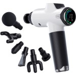 Fusion Black Pro Deep Tissue Massage Gun for Athletes - Percussion Muscle Massager for Pain Relief and Relaxation - Chiropractor Body Massager