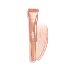 Charlotte Tilbury Pillow Talk Beauty Light Wand Liquid Highlighter Makeup - Soft-Focus Nude-Pink Highlighter & Blush for Cheeks - Pearlescent, Weightless Radiant Finish - Pillow Talk Original