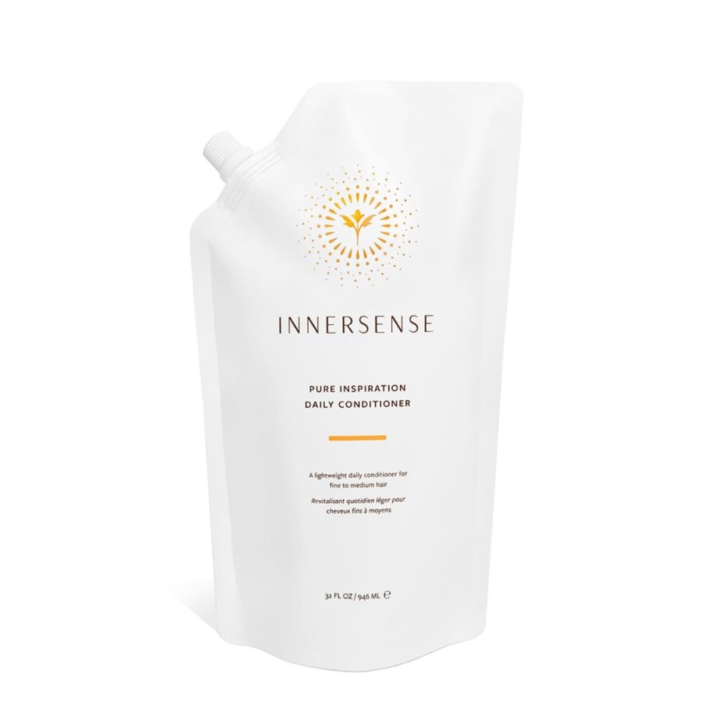 INNERSENSE Organic Beauty - Natural Pure Inspiration Daily Conditioner | Non-Toxic, Cruelty-Free, Clean Haircare (32 oz Refill Pouch)