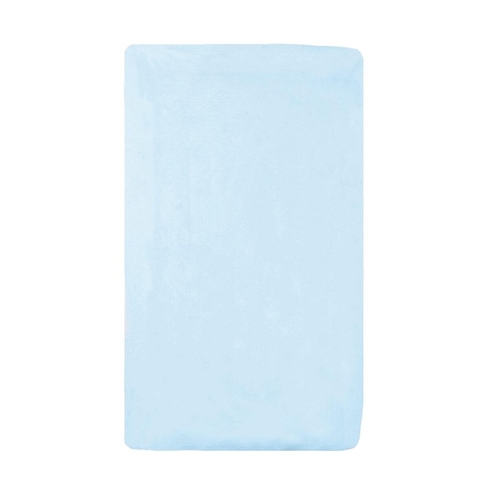 American Baby Company 100% Natural Cotton Fitted Cradle/Bassinet Sheet 36 x 18 - Soft, Breathable & Hypoallergenic Bed Sheet, Baby Blue, Neutral for Boys & Girls