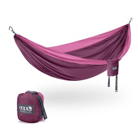 ENO DoubleNest Hammock - Lightweight, Portable, 1 to 2 Person Hammock - for Camping, Hiking, Backpacking, Travel, a Festival, or The Beach - Plum/Berry