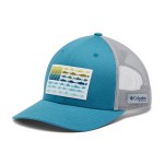 Columbia Unisex PFG Fish Flag Mesh Snap Back - Mid, Deep Marine/Cool Grey, One Size