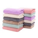 12 Pack Baby Washcloths - Extra Absorbent and Soft Wash Clothes for Newborns, Infants and Toddlers - Suitable for Baby Skin and New Born - Microfiber Coral Fleece 12x12 Inches, Multicolored
