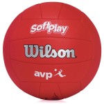 WILSON AVP Soft Play Volleyball - Official Size, Red