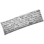 Microwavable Corn Filled Heating Pad and Cold Pack/Washable 100% Cotton Cover (Positive Thoughts, 5.25in W x 17.25in L)