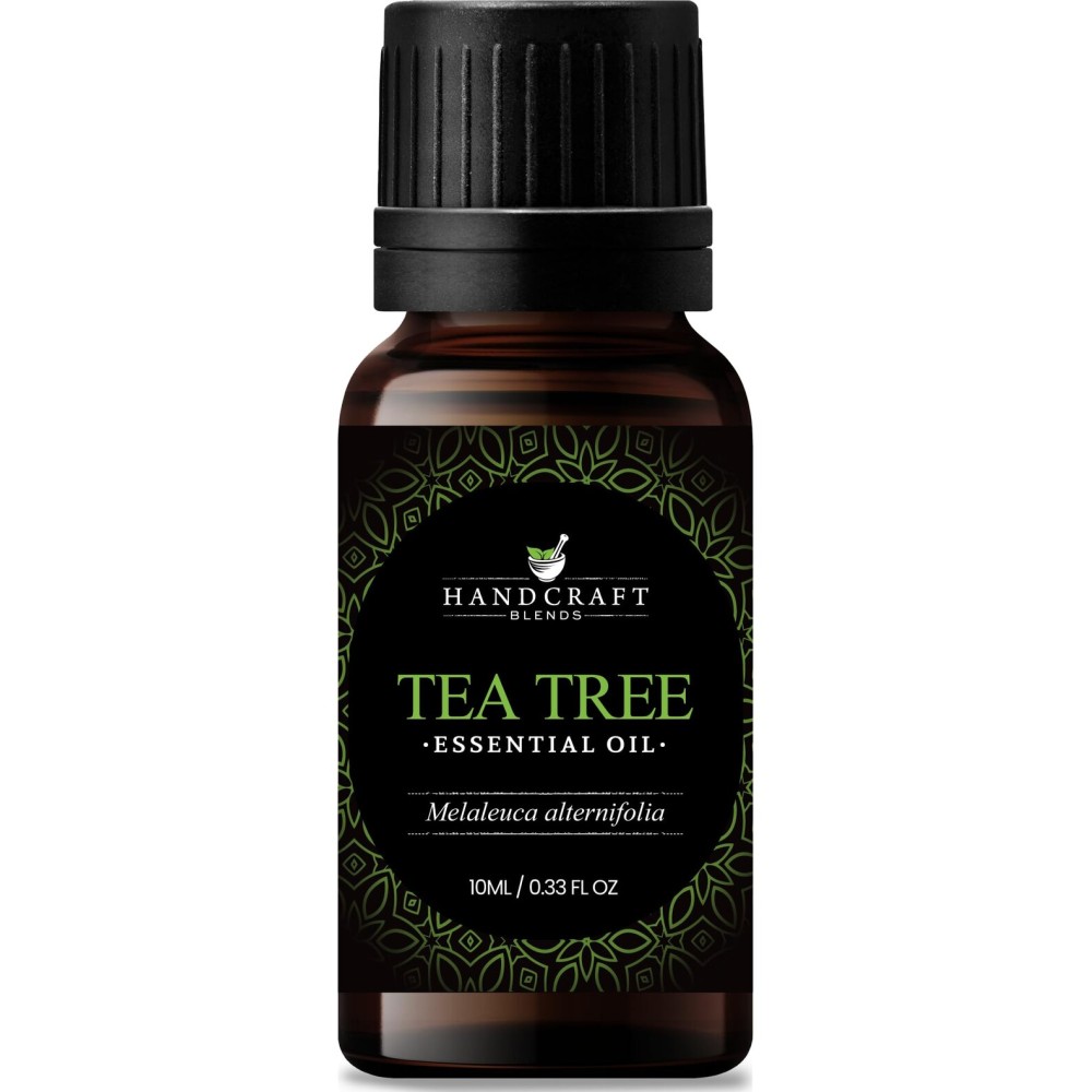 Handcraft Blends Tea Tree Essential Oil - 0.33 Fl Oz - 100% Pure and Natural - Premium Grade Essential Oil for Diffuser and Aromatherapy, Skin, Massage, Candle and Soap Making Fragrance