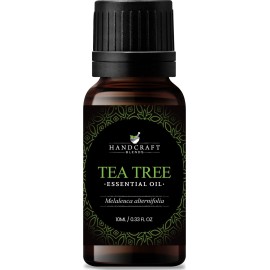 Handcraft Blends Tea Tree Essential Oil - 0.33 Fl Oz - 100% Pure and Natural - Premium Grade Essential Oil for Diffuser and Aromatherapy, Skin, Massage, Candle and Soap Making Fragrance