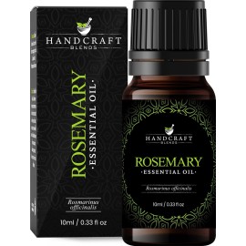 Handcraft Blends Rosemary Essential Oil - 0.33 Fl Oz - 100% Pure and Natural - Premium Grade Essential Oil for Diffuser and Aromatherapy, Skin, Massage, Candle and Soap Making Fragrance
