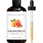 Brooklyn Botany Grapefruit Essential Oil - Huge 4 Fl Oz - 100% Pure and Natural - Premium Grade with Dropper - for Aromatherapy and Diffuser