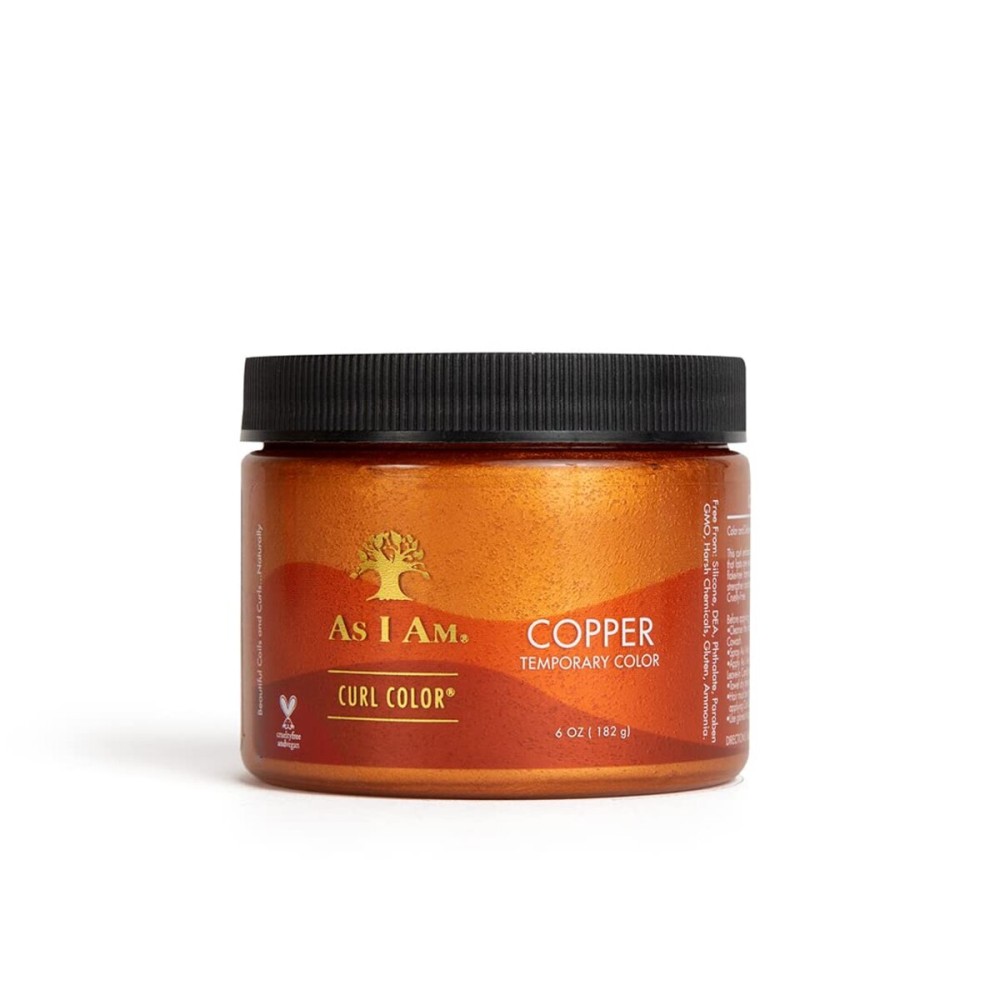 As I Am Curl Color - Copper - 6 Ounce - Curling Gel - Temporary Color - Medium Hold - Vegan & Cruelty Free