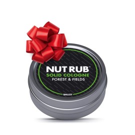 Ballsy Body & Groin Rub, Cologne for Everywhere, with Beeswax, Coconut and Sunflower Seed Oil, Forest and Fields .85 oz