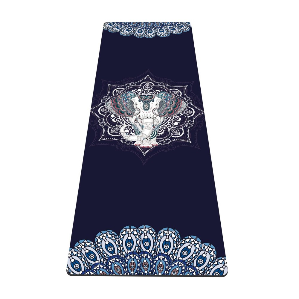 nuveti Yoga Mat Print Extra Thick TPE Non Slip Fitness Exercise Mat with Carrying Bag,72x24 Extra Thick 6MM Exercise & Workout Mat for Yoga, Pilates Fitness and Floor Exercises