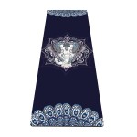 nuveti Yoga Mat Print Extra Thick TPE Non Slip Fitness Exercise Mat with Carrying Bag,72x24 Extra Thick 6MM Exercise & Workout Mat for Yoga, Pilates Fitness and Floor Exercises