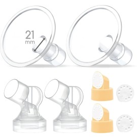 Maymom MyFit Pump Parts 21mm Compatible with Medela Breast Pump Parts Flange Use on Medela Pump in Style Personalfit Connector