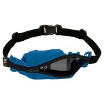 SPIbelt Kids Pocket Belt, Expandable Pocket, Adjustable Waist, No Bounce, No Logo Band, Steel Blue with Black Zipper