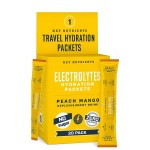 KEY NUTRIENTS Electrolytes Powder Packets - Tropical Peach Mango 20 Pack Hydration Packets - Travel Hydration Powder - No Sugar, No Calories, Gluten Free - Made in USA