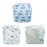 ALVABABY 3pcs Swim Diapers Baby & Toddler Snap One Size Reusable Adjustable Baby Boy Large Fish&sea-Plant 3ZSWY02