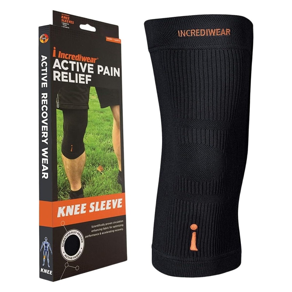 Incrediwear Knee Sleeve - Knee Braces for Knee Pain, Joint Pain Relief, Swelling, Inflammation Relief, and Circulation, Knee Support for Women and Men, Fits 22-26 Above Kneecap (Black, XXX-Large)