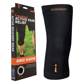 Incrediwear Knee Sleeve - Knee Braces for Knee Pain, Joint Pain Relief, Swelling, Inflammation Relief, and Circulation, Knee Support for Women and Men, Fits 22-26 Above Kneecap (Black, XXX-Large)
