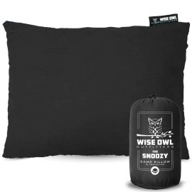 Wise Owl Outfitters Camping Pillow - Memory Foam Travel Pillow for Airplane Sleeping, Hiking, Backpacking & Outdoor Use - Small & Portable for Adults, Car, Camp & Tent
