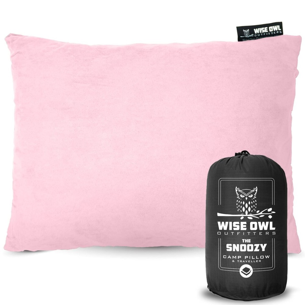 Wise Owl Outfitters Camping Pillow - Memory Foam Travel Pillow for Airplane Sleeping, Hiking, Backpacking & Outdoor Use - Small & Portable for Adults, Car, Camp & Tent