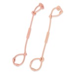 Toy Safety Straps, Socub Silicone Adjustable Baby Pacifier Teether Straps, 2pcs Toddler Toy Bottle Harness Straps for Strollers, High Chair, Cribs, Bags, BPA Free, Muted, Apricot