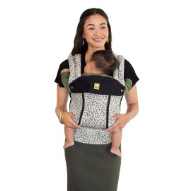LLLbaby Complete All Seasons Ergonomic 6-in-1 Baby Carrier Newborn to Toddler - with Lumbar Support - for Children 7-45 Pounds - 360 Degree Baby Wearing - Inward & Outward Facing - Salt and Pepper